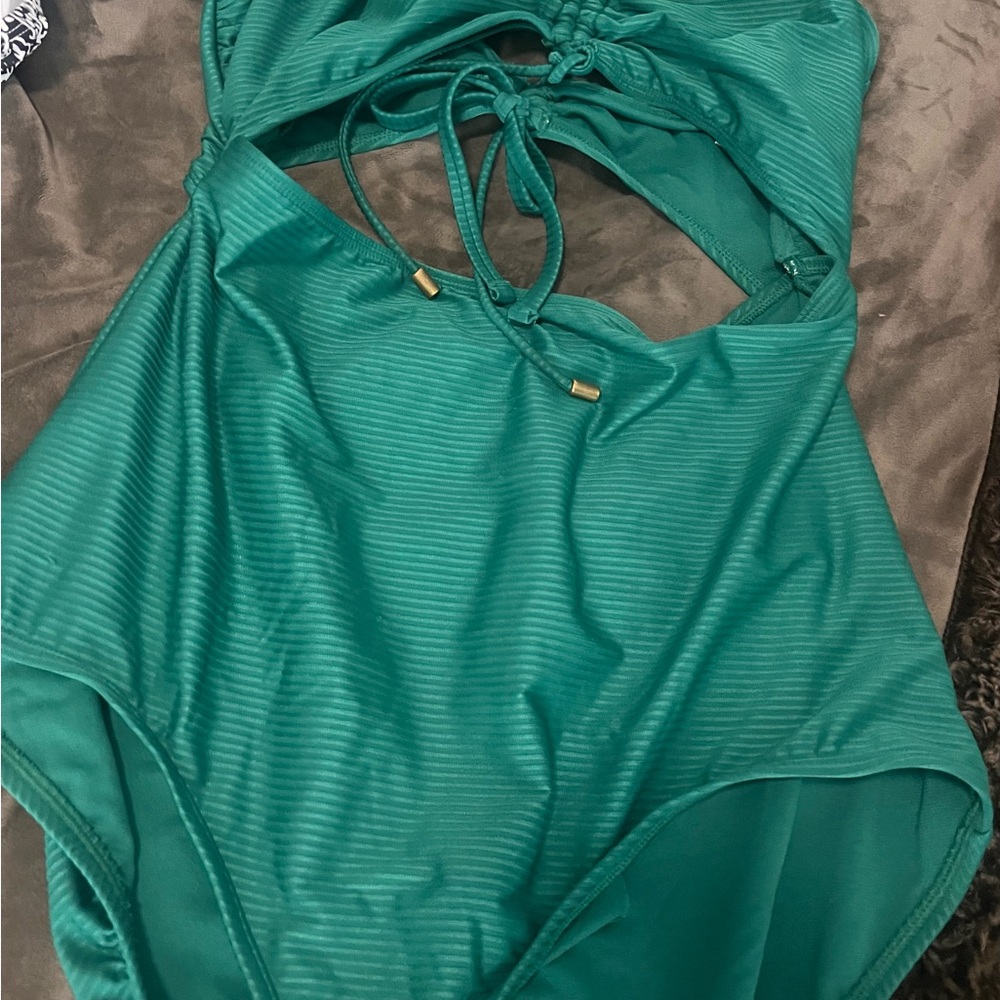 Time and Tru Emerald Green Swimsuit